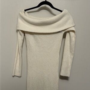 H&M Cream Off-Shoulder Sweater